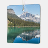 Canoe op het beroemde Emerald Lake - Yoho NP, Cana Keramisch Ornament (Links)