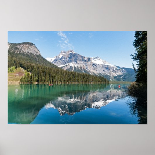 Canoe op het beroemde Emerald Lake - Yoho NP, Cana Poster (Voorkant)