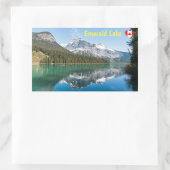 Canoe op het beroemde Emerald Lake - Yoho NP, Cana Rechthoekige Sticker (Tas)