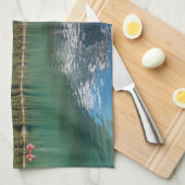 Canoe op het beroemde Emerald Lake - Yoho NP, Cana Theedoek (Quarter Fold)