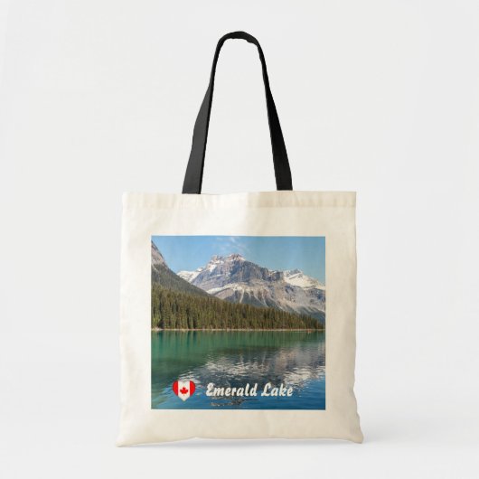Canoe op het beroemde Emerald Lake - Yoho NP, Cana Tote Bag (Voorkant)