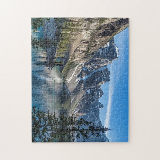 Canoe op het meer Moraine Legpuzzel (Verticaal)