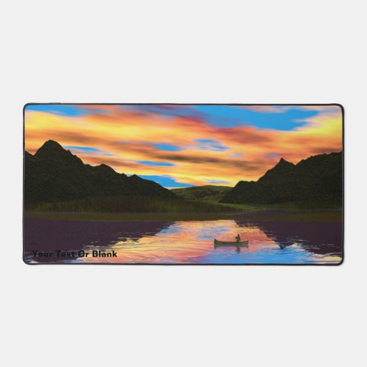 Canoe op het Sunset Lake Bureaumat (Voorkant)