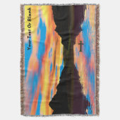 Canoe op het Sunset Lake Deken (Voorkant Verticaal)