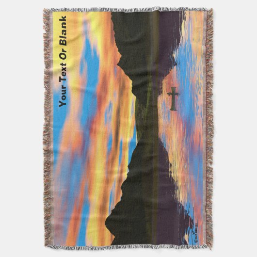 Canoe op het Sunset Lake Deken (Voorkant Verticaal)