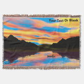 Canoe op het Sunset Lake Deken (Voorkant)