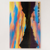 Canoe op het Sunset Lake Legpuzzel (Verticaal)