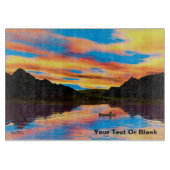 Canoe op het Sunset Lake Snijplank (Voorkant)