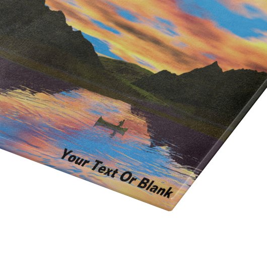 Canoe op het Sunset Lake Snijplank (Hoek)