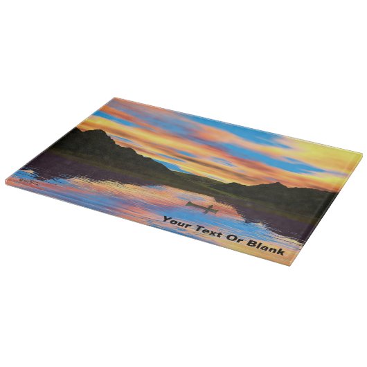 Canoe op het Sunset Lake Snijplank (Hoek)