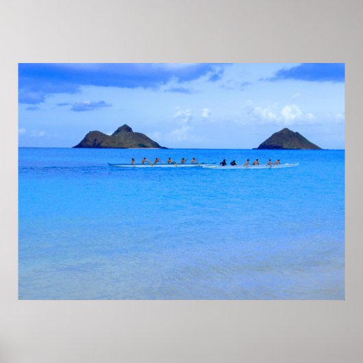 Canoe Paddlers Poster (Voorkant)