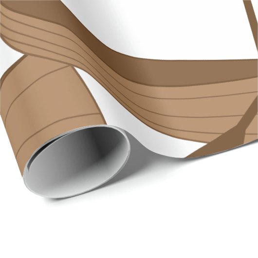 Canoe & Paddles Cadeaupapier (Rol Hoek)