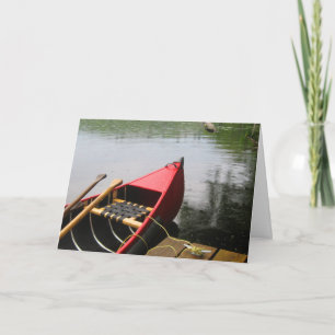 Canoe Red Boat Kaart