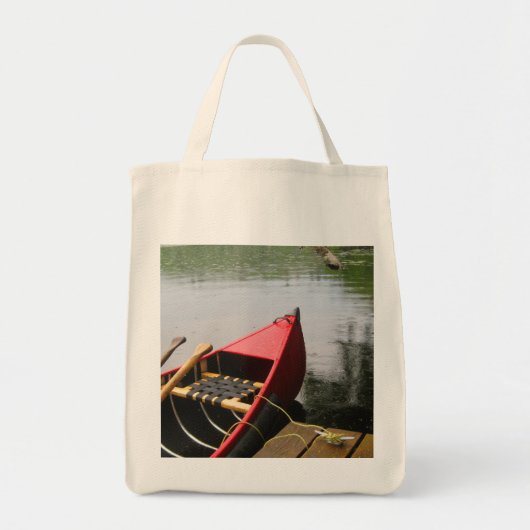 Canoe Red Boat Tote Bag (Voorkant)