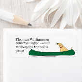 Canoe Return-adreslabel Etiket (Insitu)