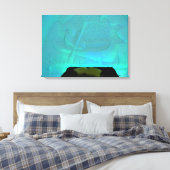 Canoe Room in Hotel de Glace, Quebec, Canada Canvas Afdruk (Insitu (Slaapkamer))