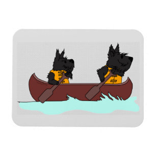 Canoe Scot & friend Magneet