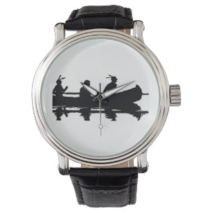Canoe Silhouette Horloge