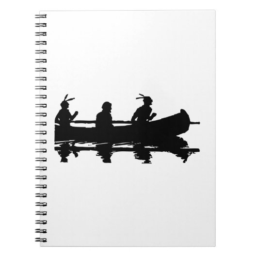 Canoe Silhouette Notitieboek (Voorkant)