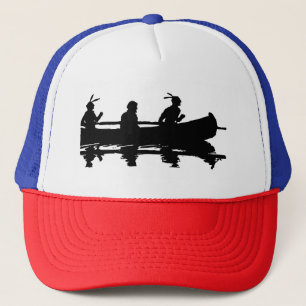 Canoe Silhouette Trucker Pet