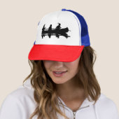 Canoe Silhouette Trucker Pet (In situ)