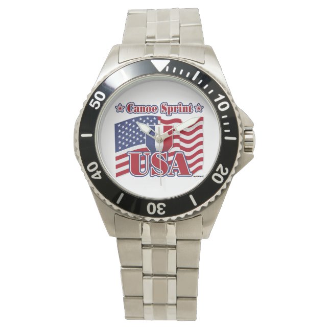 Canoe Sprint USA Horloge (Voorkant)