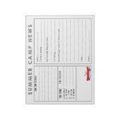 Canoe Summer Camp News Notitieblok (Linkerzijde)