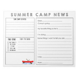 Canoe Summer Camp News Notitieblok