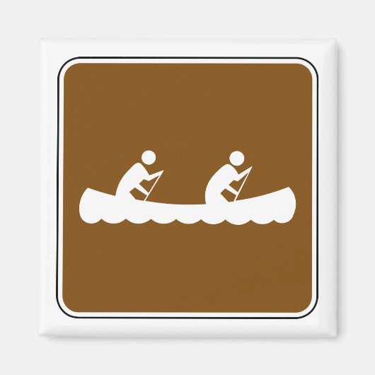 Canoe Symbool Bord Magneet (Voorkant)
