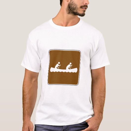 Canoe Symbool Bord T-shirt (Voorkant)