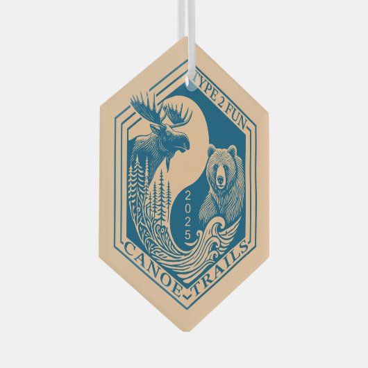 Canoe Trails Hex Ornament 2025 (Voorkant Rechts)