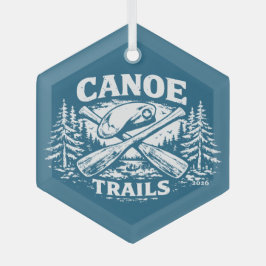 Canoe Trails Hex-ornament 2026 Glas Ornament