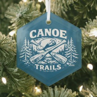 Canoe Trails Hex-ornament 2026 Glas Ornament