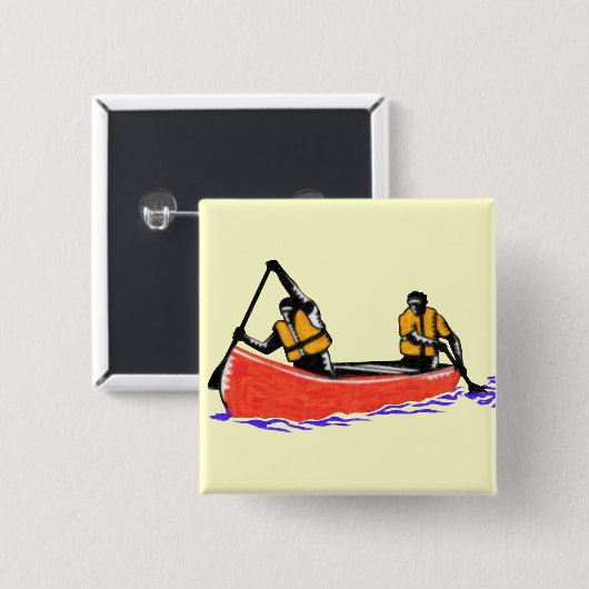 Canoe Vierkante Button 5,1 Cm (Voorkant /achterkant)