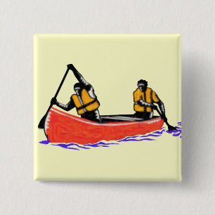 Canoe Vierkante Button 5,1 Cm