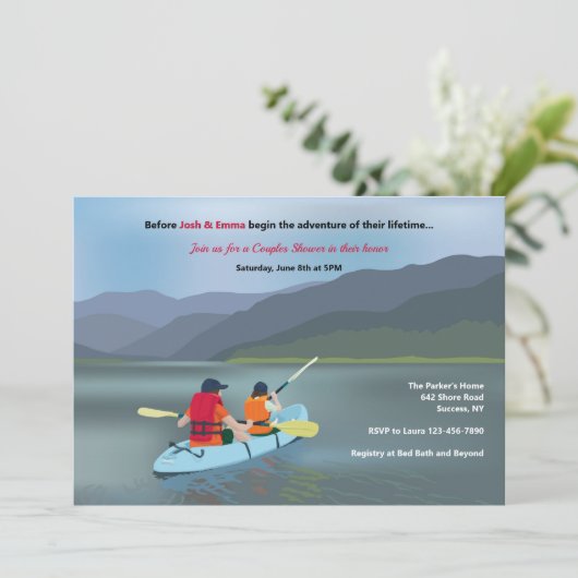 Canoeing Adventure Kaart (Staand voorkant)