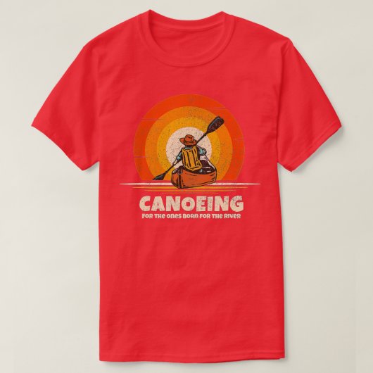 Canoeing Born voor de Funny Canoe T-shirt (Design voorkant)