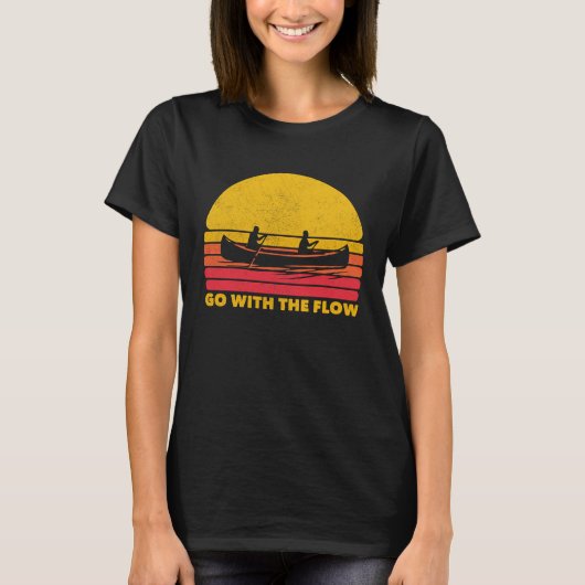 Canoeing Canoe Meditation Flow Kayak T-shirt (Voorkant)