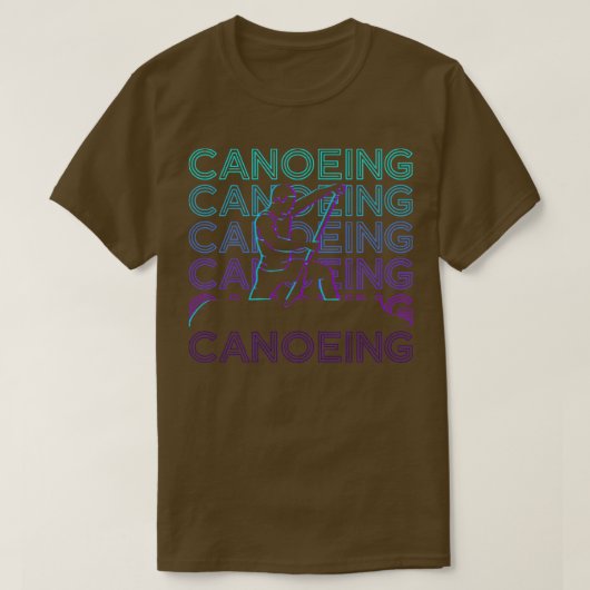Canoeing Canois Canoe Retro Gift T-shirt (Design voorkant)