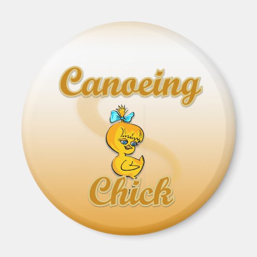 Canoeing Chick Magneet (Voorkant)