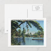 Canoeing, Echo Park, Los Angeles Briefkaart (Voorkant / Achterkant)
