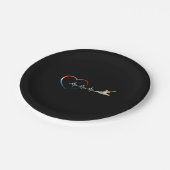 Canoeing Heartbeat Kayaking Papieren Bordje (Gekanteld)