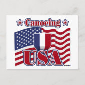 Canoeing USA Briefkaart (Voorkant)