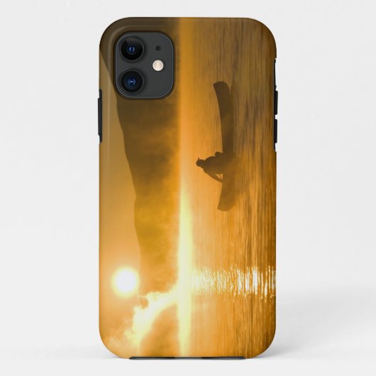 Canoeings in Lily Bay bij zonsopgang, Moosehead La Case-Mate iPhone Case (Achterkant)
