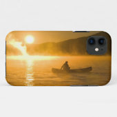 Canoeings in Lily Bay bij zonsopgang, Moosehead La Case-Mate iPhone Case (Achterkant (horizontaal))