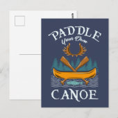 Canoën Kayakken Cadeau Briefkaart (Voorkant / Achterkant)