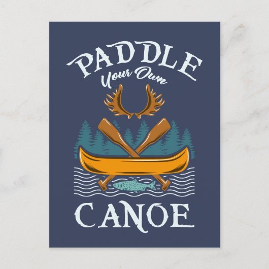 Canoën Kayakken Cadeau Briefkaart (Voorkant)