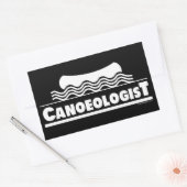 Canoeoloog Rechthoekige Sticker (Envelop)
