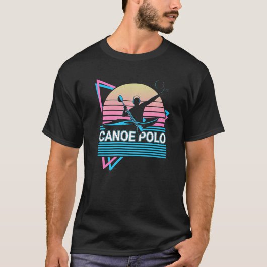 Canoepolo Kayakpolo Retro   T-shirt (Voorkant)