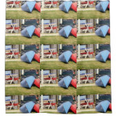 Canoes en Kayaks van Shirley Taylor Douchegordijn (Voorkant)